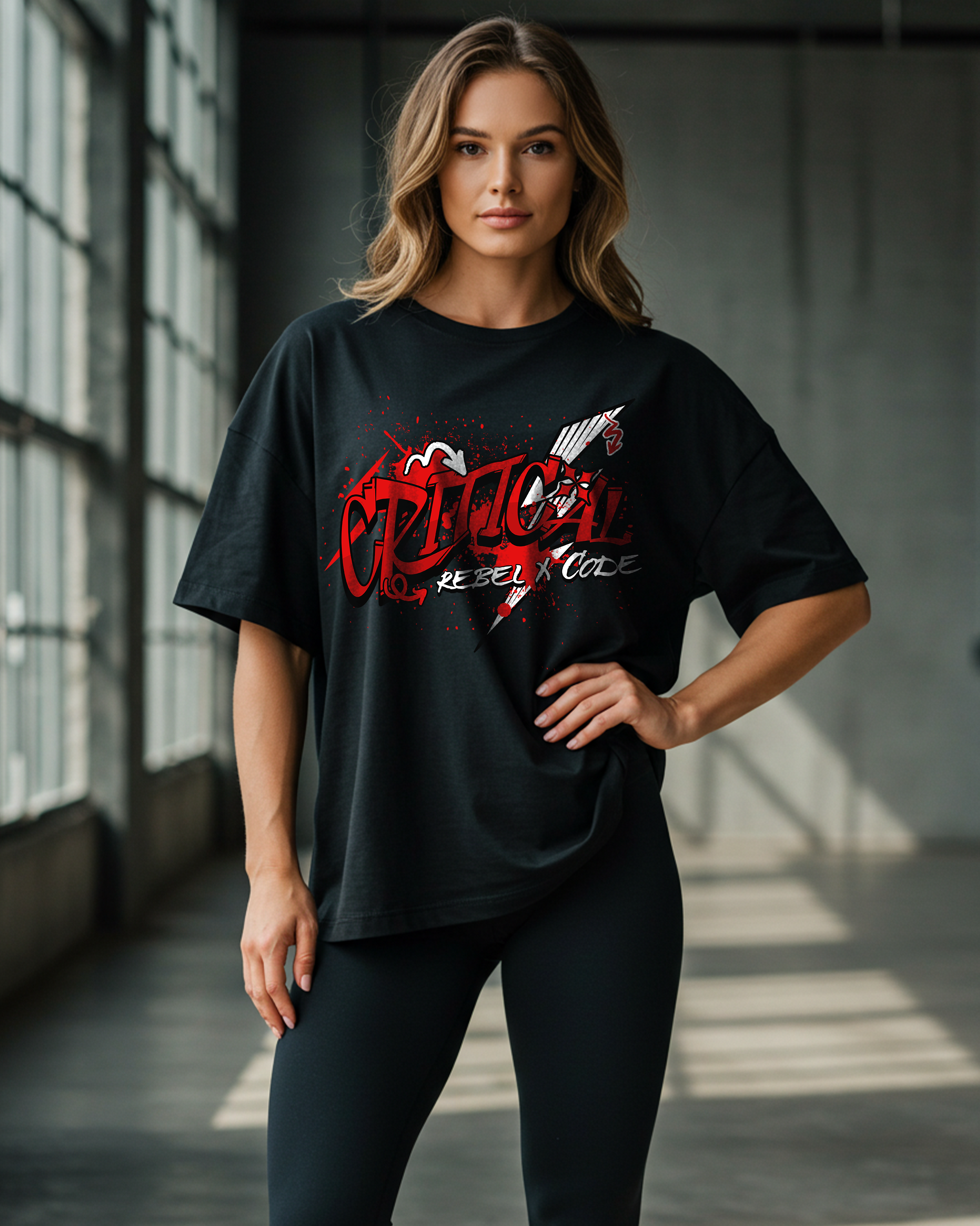 Critical Damage Oversized T-shirt - Womens