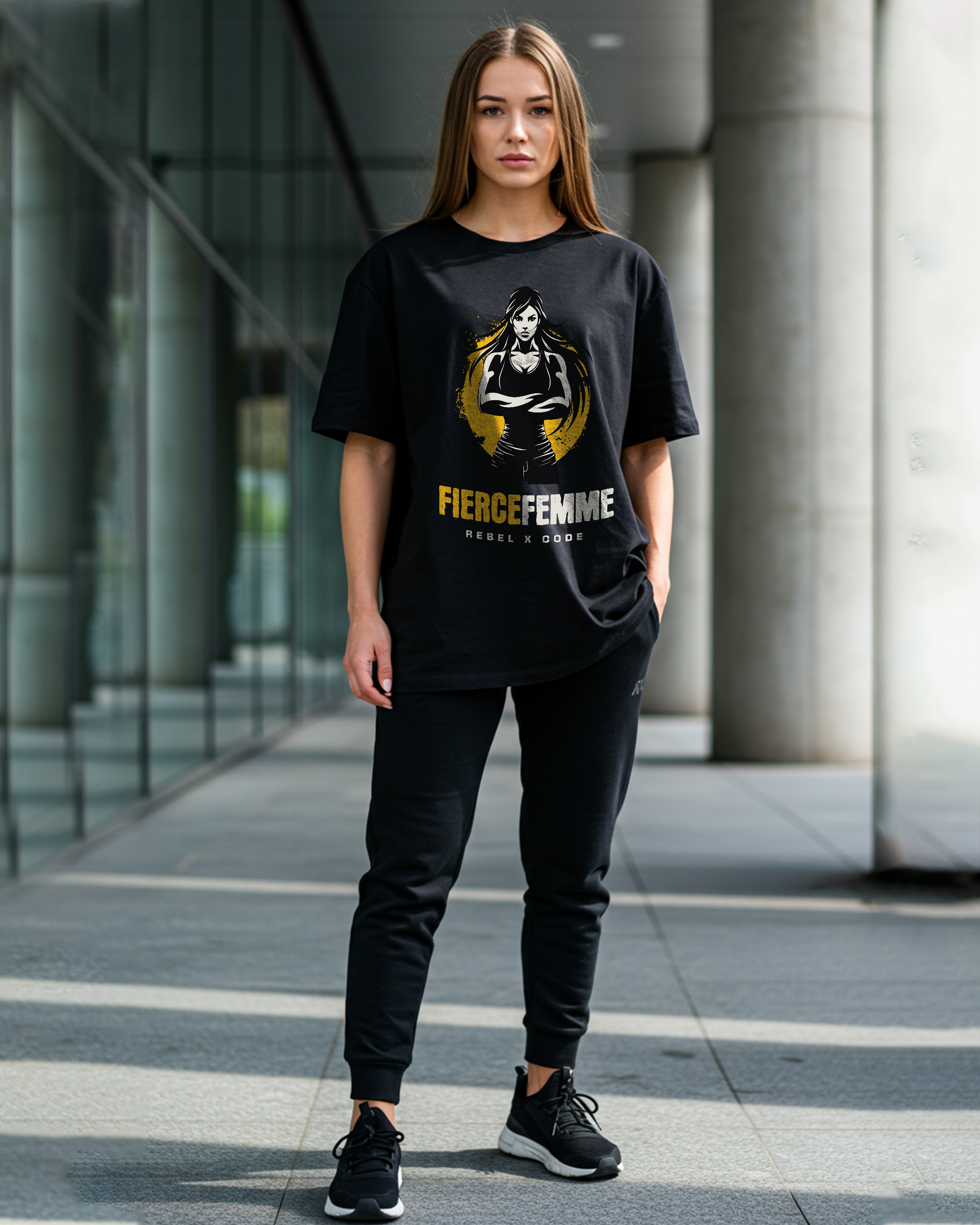 Fierce Femme Fitness Oversized T-shirt - Womens