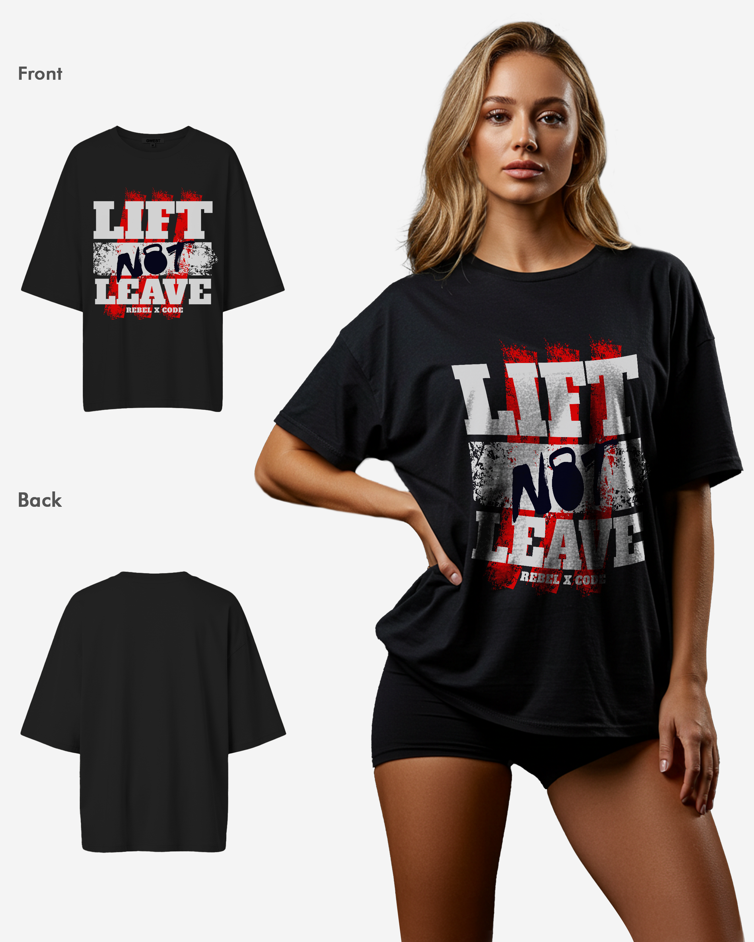 Lift Not Leave Oversized T-shirt - Womens