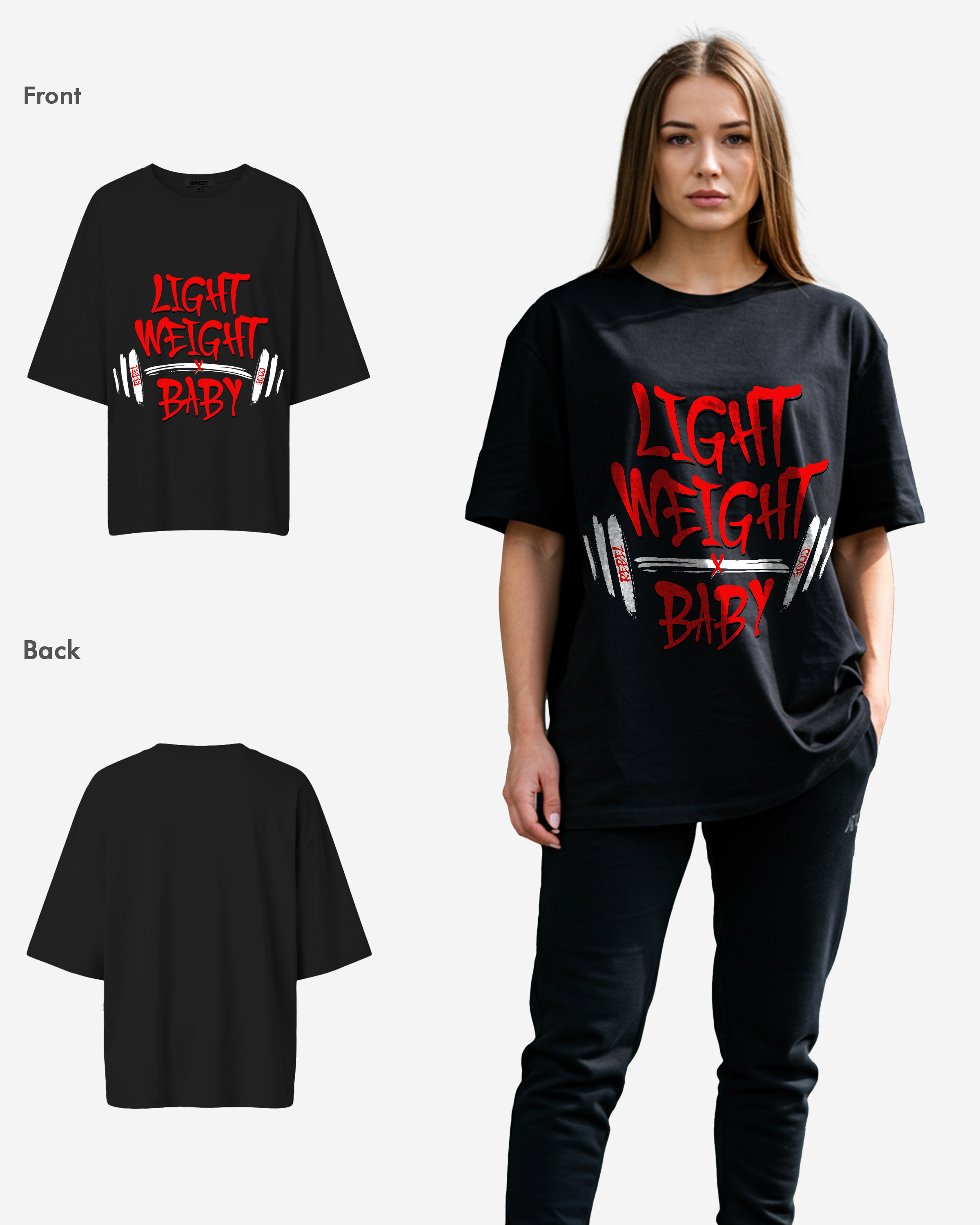 Light Weight Oversized T-shirt - Womens