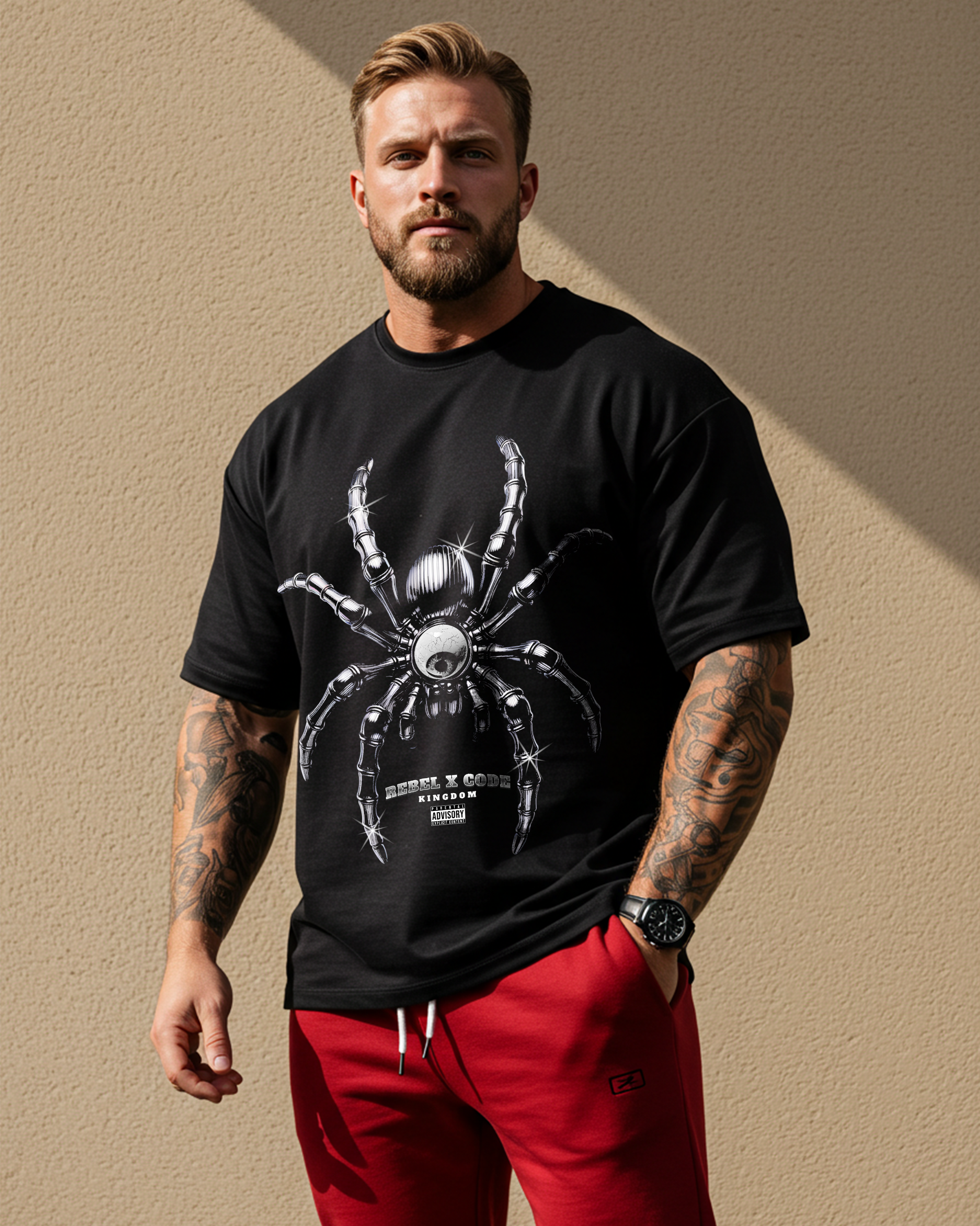 Spider Oversized T-shirt - Mens