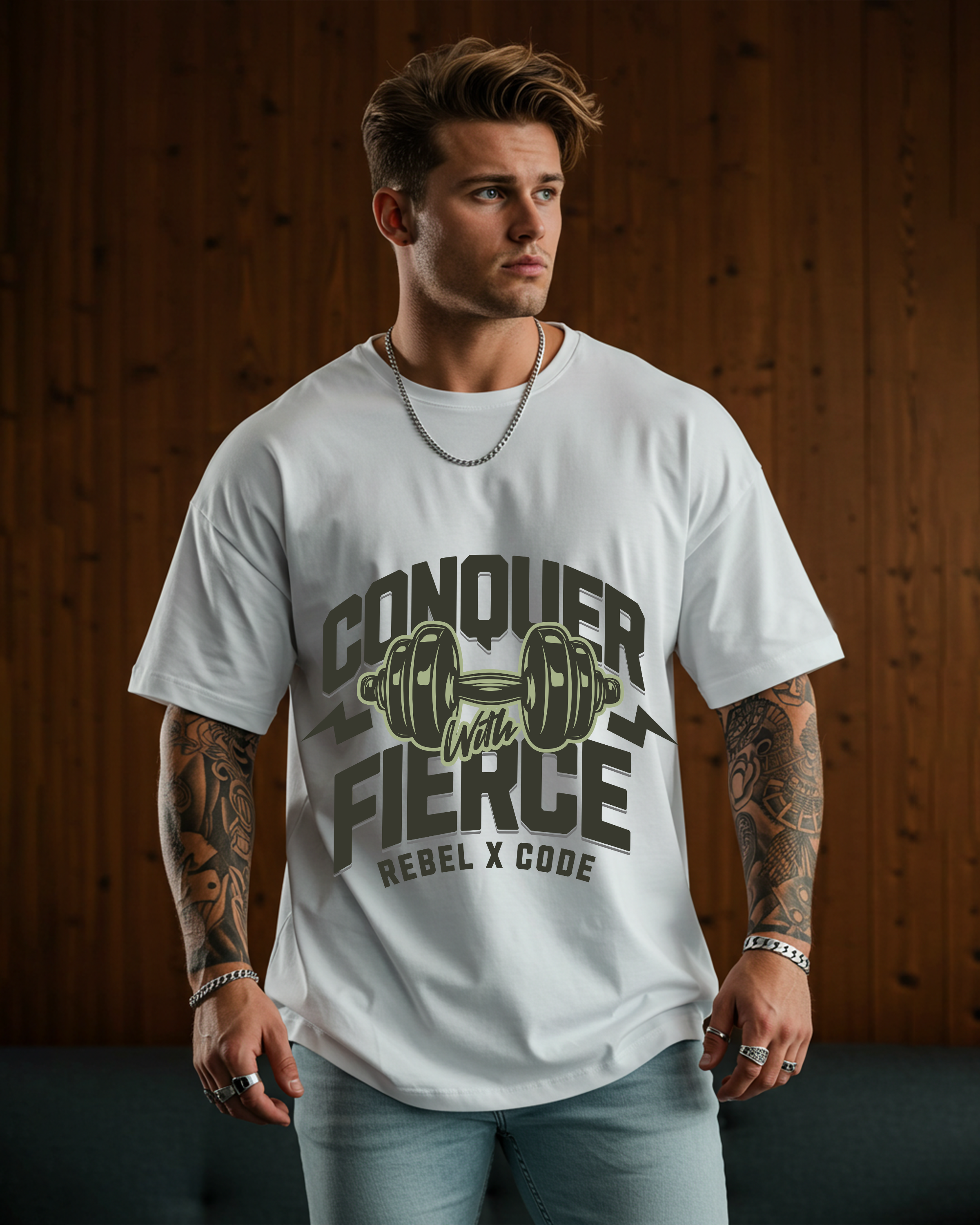Conquer With Fierce Oversized T-shirt - Mens