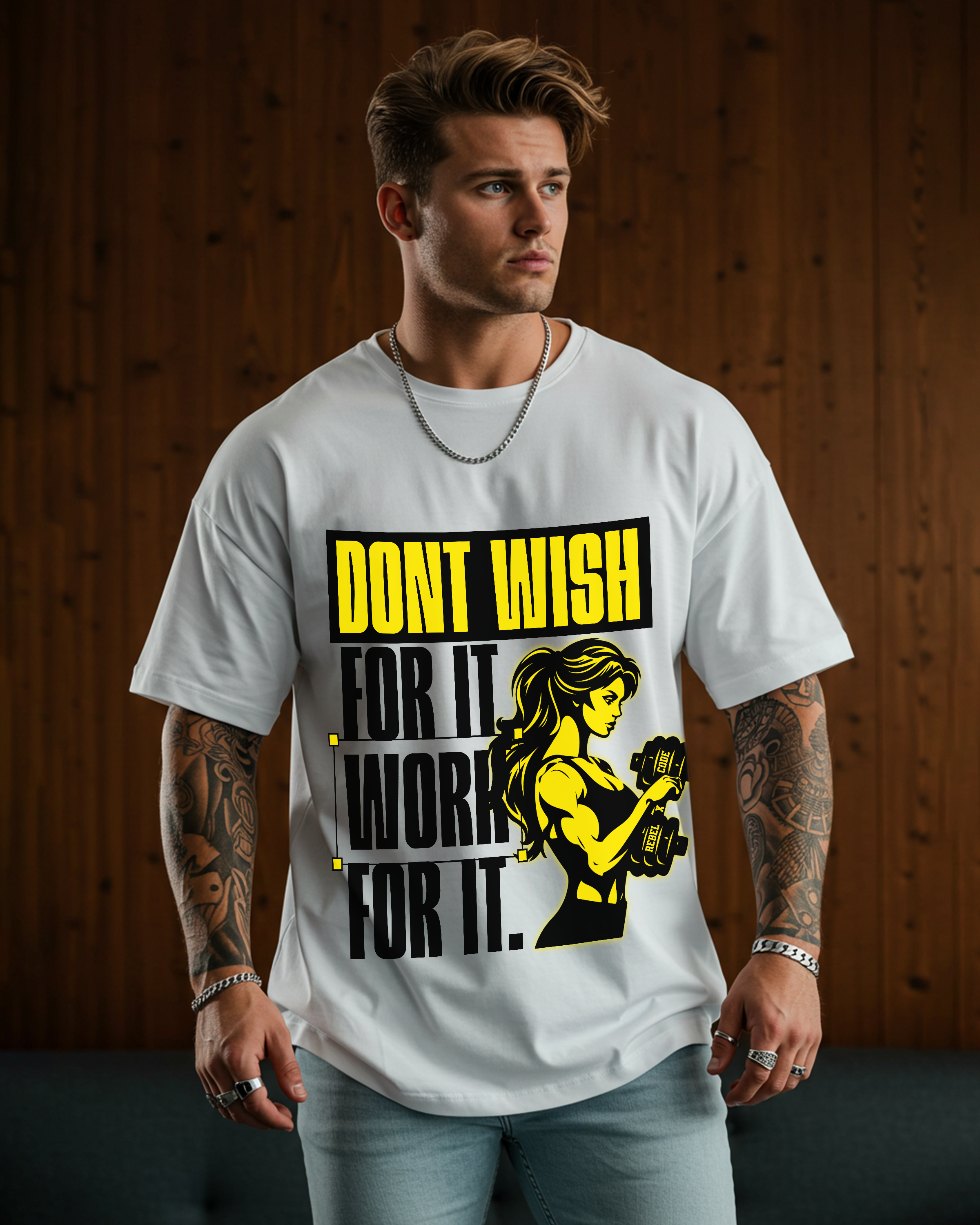 Don't Wish For It Oversized T-shirt - Mens
