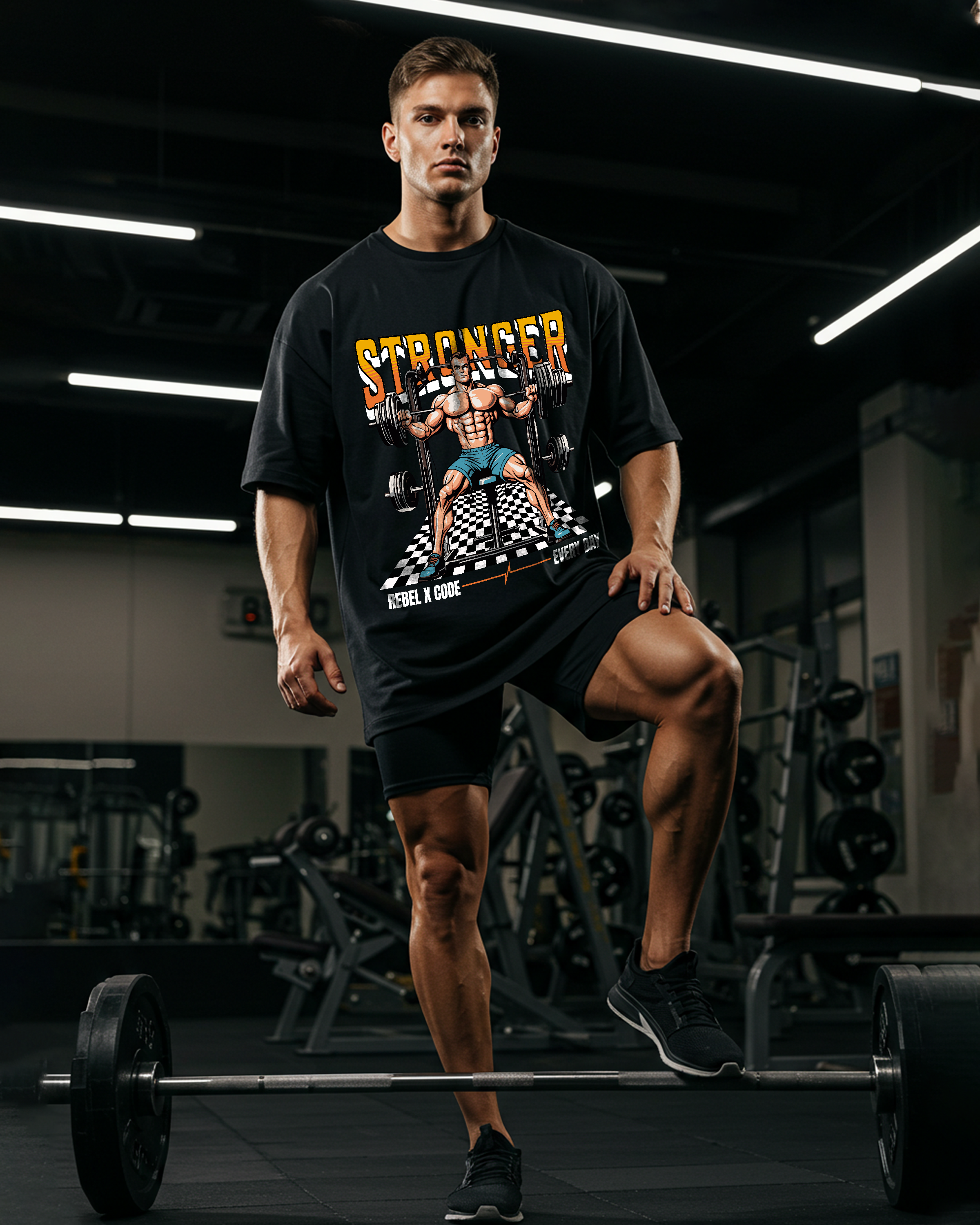 Stronger Every Day Oversized T-shirt - Mens