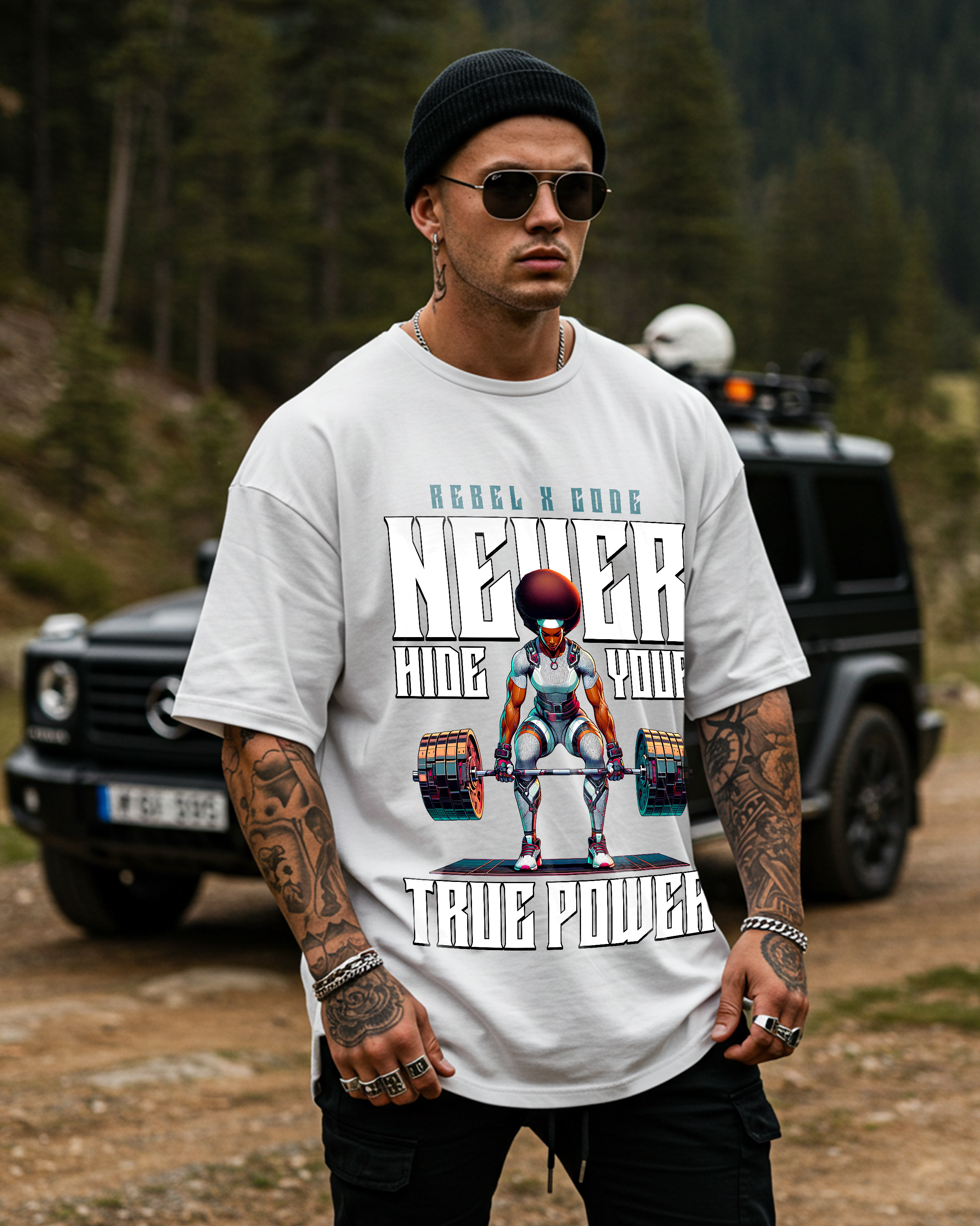 Never Hide Your True Power Oversized T-shirt - Mens