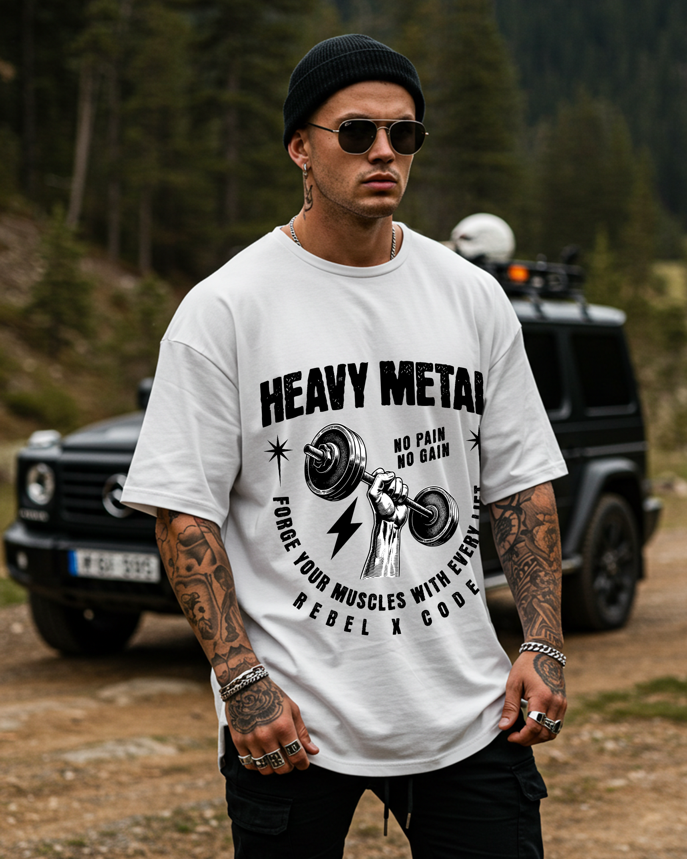 Heavy Metal Oversized T-shirt - Mens