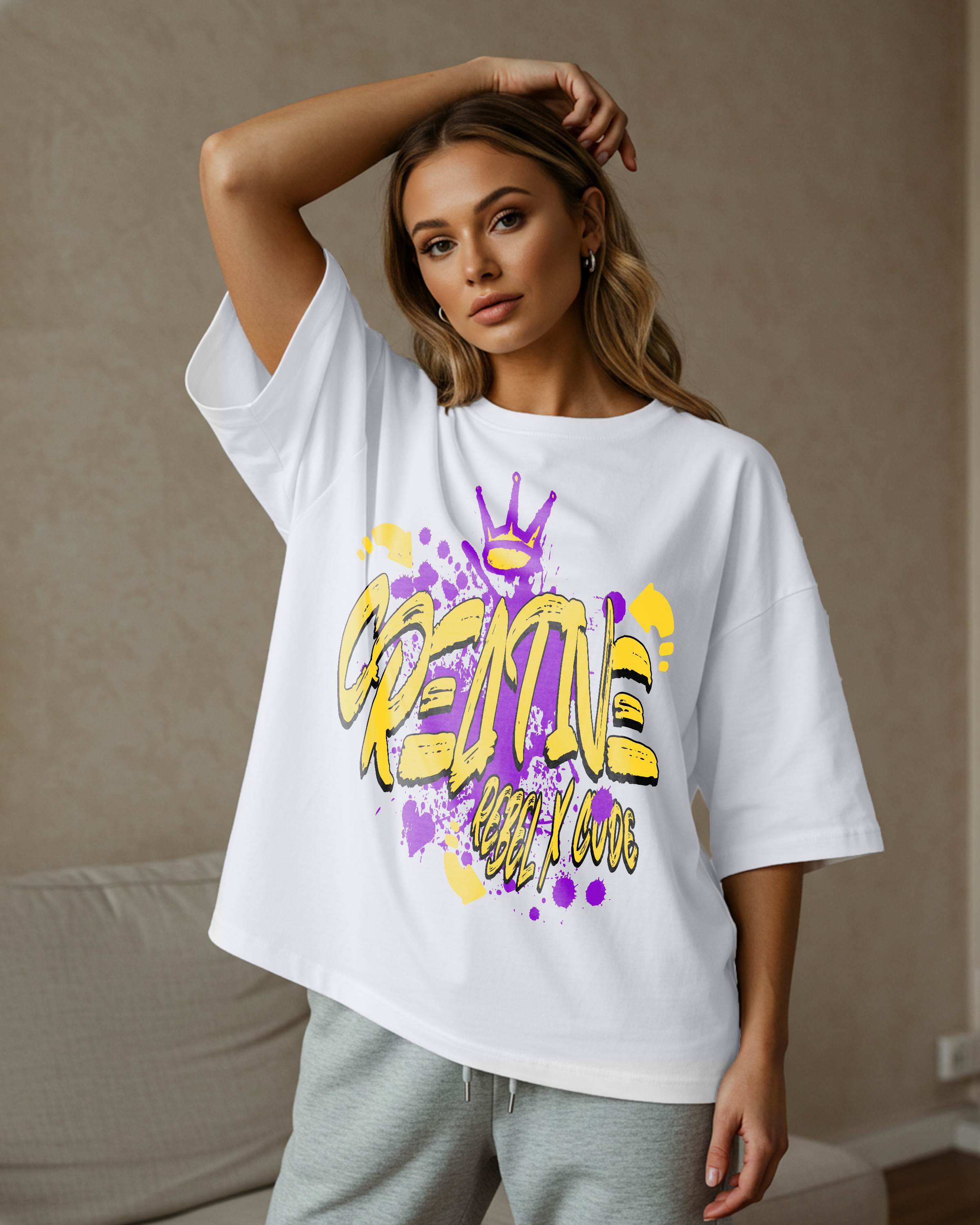 Creative People Oversized T-shirt - Womens