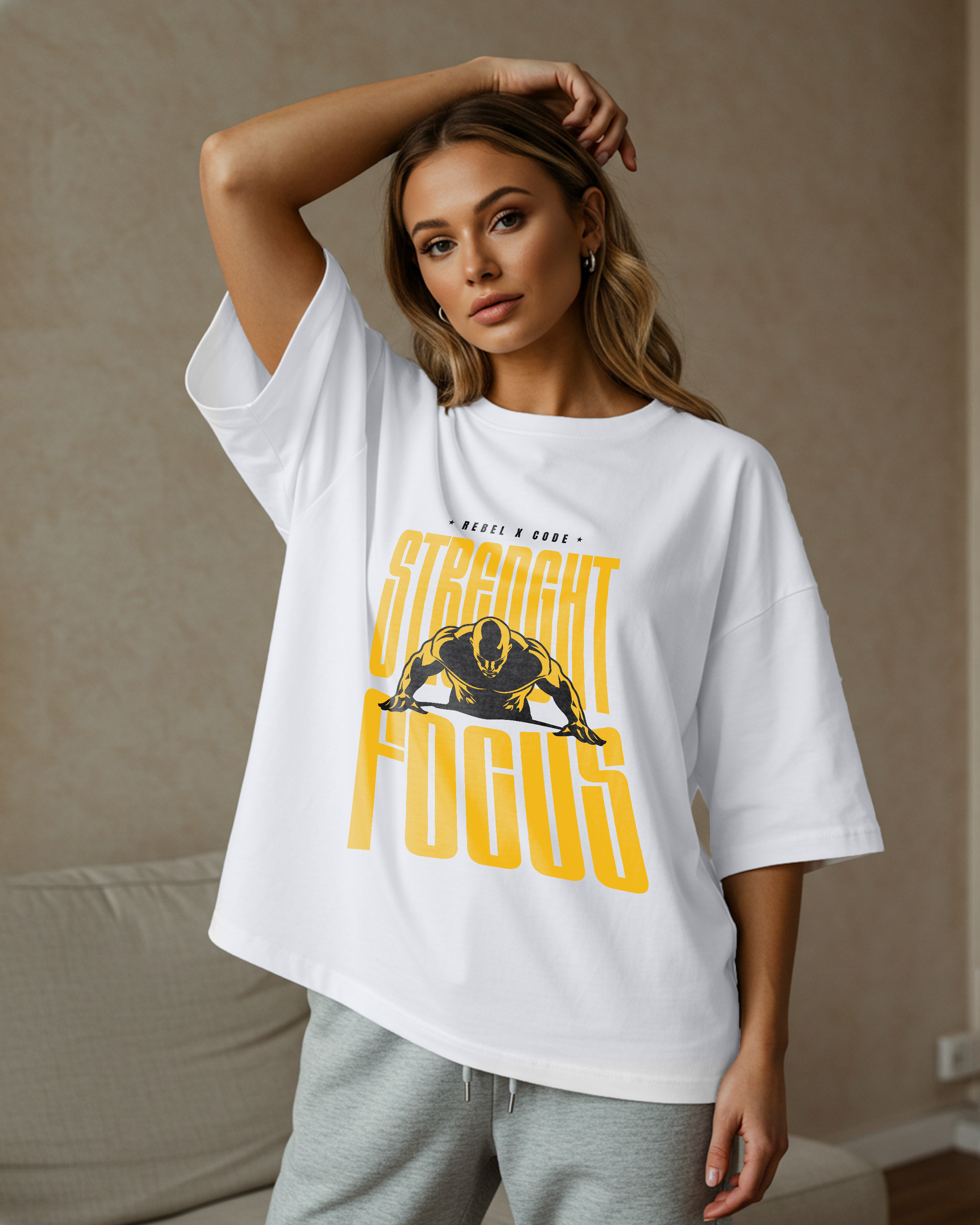 Strength Focus Oversized T-shirt - Womens