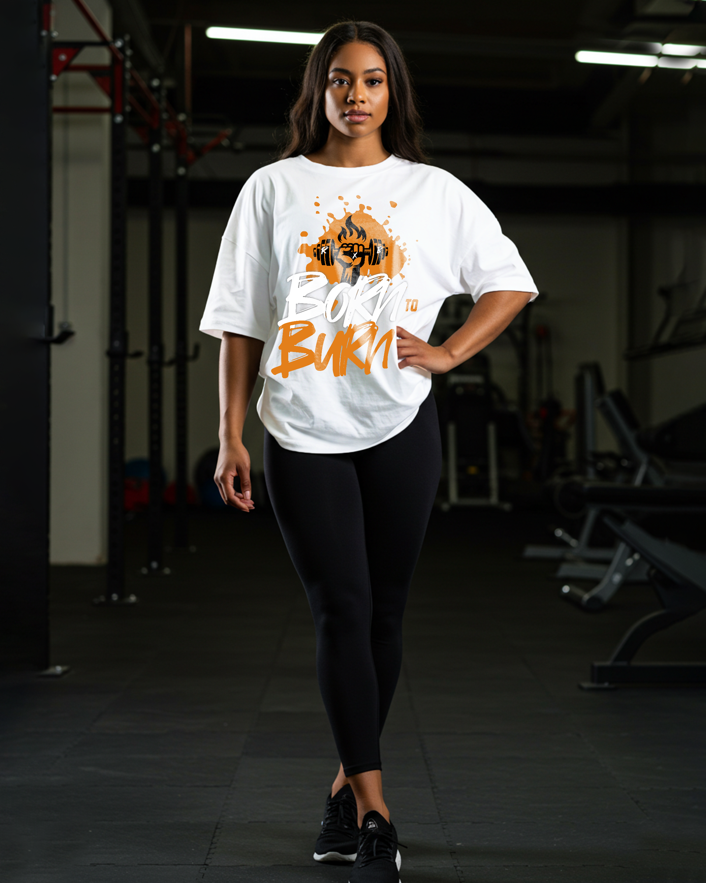 Born To Burn Oversized T-shirt - Womens
