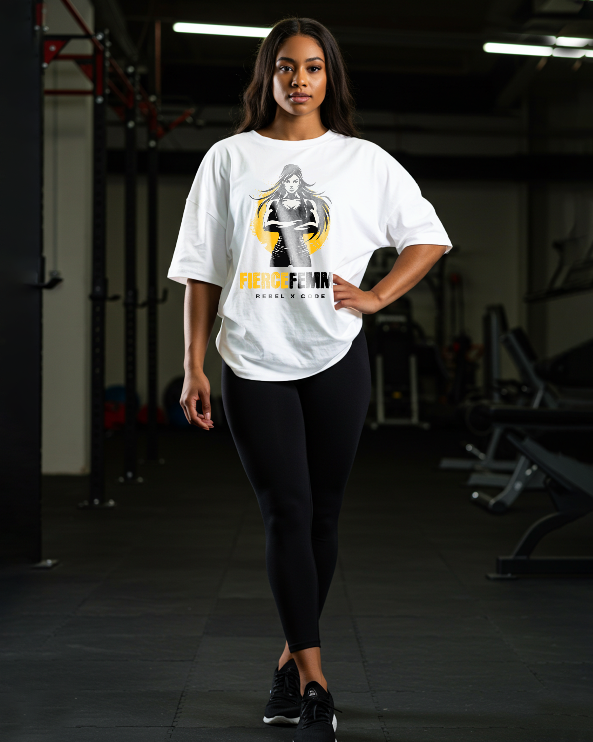Fierce Femme Fitness Oversized T-shirt - Womens